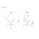 Fotel ergonomiczny SCOPE LOW bez zagłówka