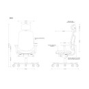 Fotel ergonomiczny GRID – SYNCHRON, podłokietniki 4D, funkcja kąta ujemnego, podstawa aluminiowa