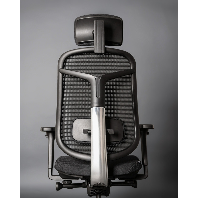 Fotel ergonomiczny GRID – SYNCHRON, podłokietniki 4D, funkcja kąta ujemnego, podstawa aluminiowa