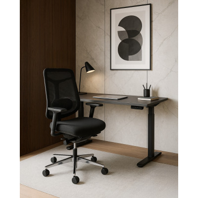 Fotel ergonomiczny GRID M – SYNCHRON, podłokietniki 4D, funkcja kąta ujemnego, podstawa aluminiowa 2