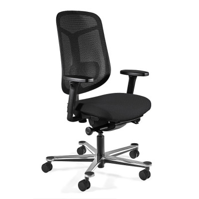 Fotel ergonomiczny GRID M – SYNCHRON, podłokietniki 4D, funkcja kąta ujemnego, podstawa aluminiowa