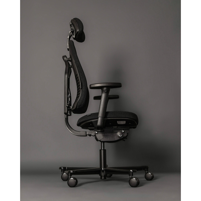 Fotel ergonomiczny MAGIC – SYNCHRON, podłokietniki 4D, funkcja kąta ujemnego, podstawa aluminiowa