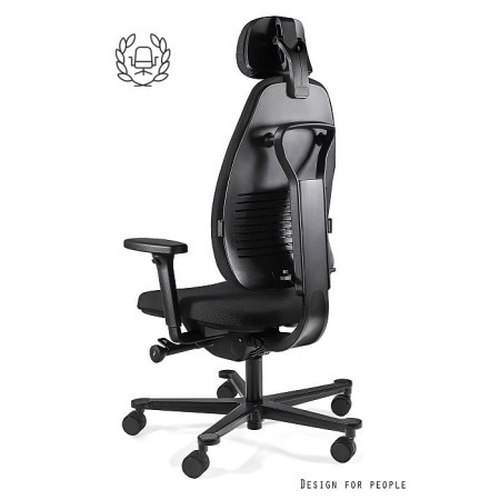 Fotel ergonomiczny MAGIC – SYNCHRON, podłokietniki 4D, funkcja kąta ujemnego, podstawa aluminiowa