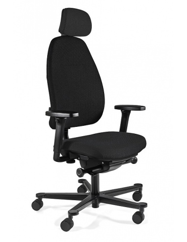 Fotel ergonomiczny MAGIC – SYNCHRON, podłokietniki 4D, funkcja kąta ujemnego, podstawa aluminiowa 