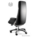 Fotel skórzany HIGH-END PATRON – Synchron, podstawa aluminiowa