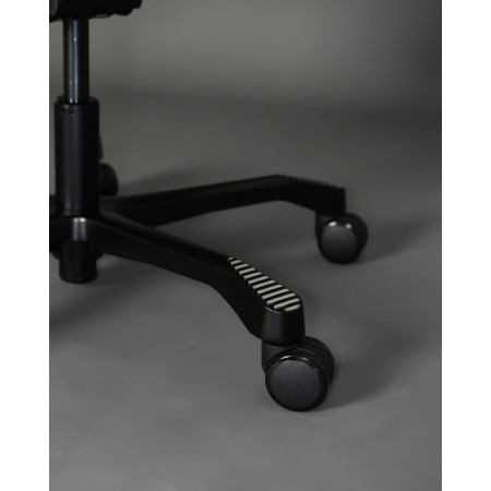 Fotel ergonomiczny do pracy zmianowej PIU – SYNCHRON, zagłówek 3D, udźwig 150 kg