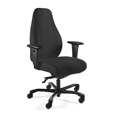 Fotel ergonomiczny do pracy zmianowej PIU M – SYNCHRON, udźwig 150 kg