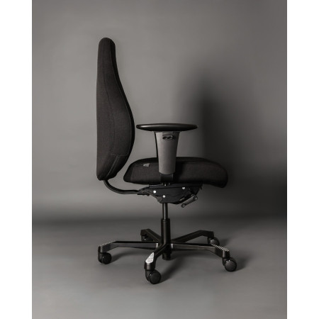 Fotel ergonomiczny do pracy zmianowej PIU M – SYNCHRON, udźwig 150 kg