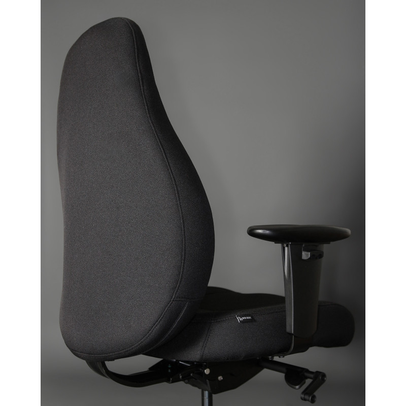 Fotel ergonomiczny do pracy zmianowej PIU M – SYNCHRON, udźwig 150 kg