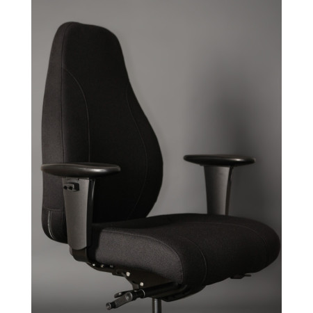Fotel ergonomiczny do pracy zmianowej PIU M – SYNCHRON, udźwig 150 kg