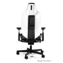 Fotel ergonomiczny RONIN - mechanizm SYNCHRON - Kolor Siatki: RS01 Czarny - Kolor Stelaża: Biały - Rodzaj Obicia: Elastomer - Kolor Obicia: TPE-4 Czarny