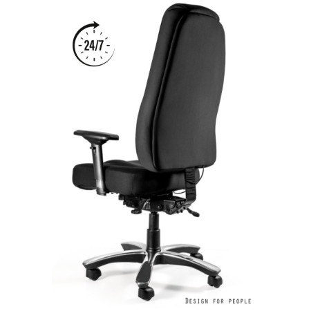 Fotel ergonomiczny do pracy zmianowej 24/7 COMMANDER z mechanizmem asynchronicznym i podłokietnikami 4D