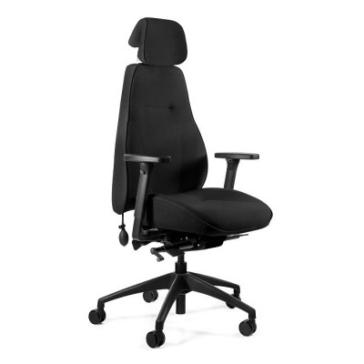 Fotel ergonomiczny obrotowy do pracy zmianowej 24/7 ICE z mechanizmem SYNCHRON i podłokietnikami 4D