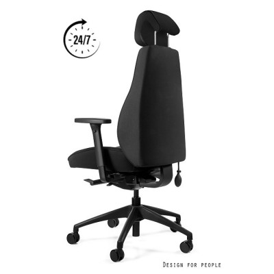 Fotel ergonomiczny obrotowy do pracy zmianowej 24/7 ICE z mechanizmem SYNCHRON i podłokietnikami 4D 2