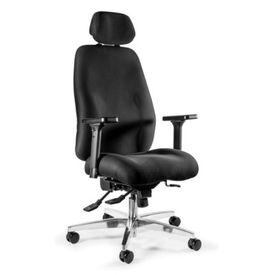 Fotel ergonomiczny do pracy zmianowej 24/7 ULTIMA z zagłówkiem