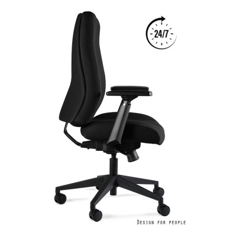 Fotel ergonomiczny do pracy zmianowej 24/7 ZOME z mechanizmem SYNCHRON i podłokietnikami 3D