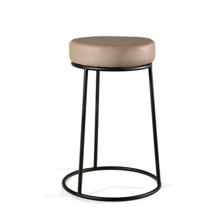 Półhoker ENTRE - ekoskóra, minimalistyczny - Kolor Obicia: PU1 Beige (Beżowy) - Rodzaj Obicia: Eko-Skóra PU