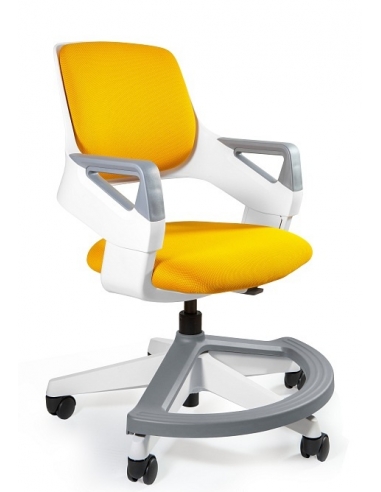 Fotel ergonomiczny dla dzieci ROOKEE — regulacja siedziska i oparcia, podnóżek