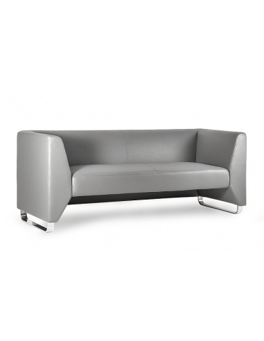 Sofa ANGELES – do poczekalni i biura, stalowe płozy - 1