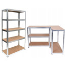 Regał Magazynowy Mag-G7030 Metalowy 5 Półek 150x70x30cm Szary
