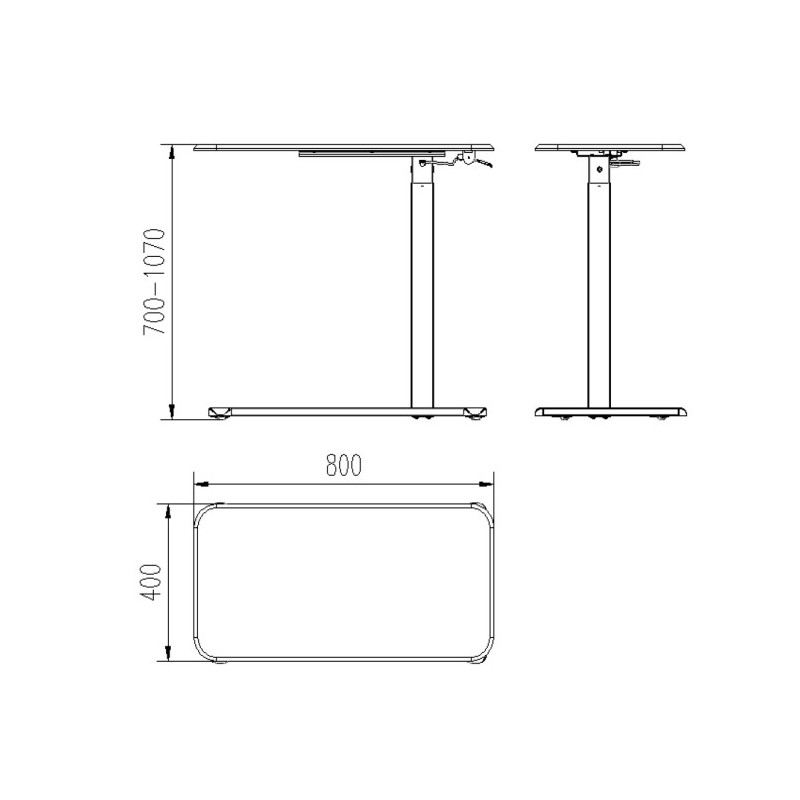 Stolik pod laptopa LAPTOP DESK ergonomiczny - Kolor: Biały - Kolor Stelaża: Biały