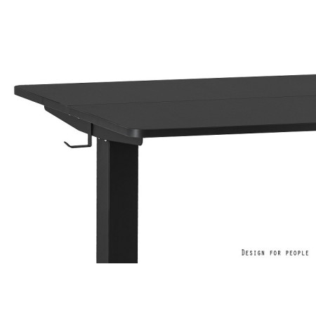 Biurko regulowane elektrycznie METIS – 2-kolumnowe, udźwig 50 kg - Kolor: Czarny - Kolor Stelaża: Czarny - Rozmiar blatu: 160x60 cm