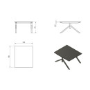 System Biurowy MARS WORKSTATION 2 – blat MFC 25 mm, orzech