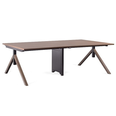 System Biurowy MARS WORKSTATION 4 – blat MFC 25 mm, orzech