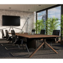 System Biurowy MARS WORKSTATION 6 – blat MFC 25 mm, orzech