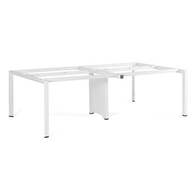 Stelaż PASON WORKSTATION 4 – metal lakierowany, stopki poziomujące - Kolor Stelaża: Biały