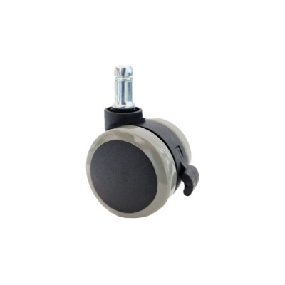 Kółka gumowane CT50-181G do foteli, miękkie, 5 szt., 50 mm, trzpień 11 mm
