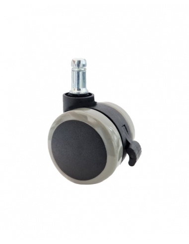Kółka gumowane CT50-181G do foteli, miękkie, 5 szt., 50 mm, trzpień 11 mm - 1