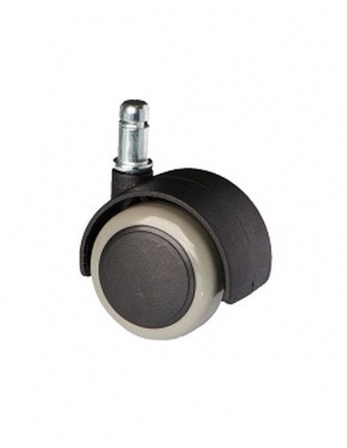 Kółka gumowane CT50-201G do foteli, miękkie, 5 szt., 50 mm, trzpień 11 mm - 1