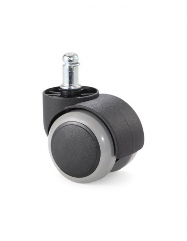 Kółka gumowane CT50-61G do foteli, miękkie, 5 szt., 50 mm, trzpień 11 mm - 1