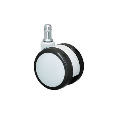 Kółka gumowane CT60-281B do foteli, miękkie, 5 szt., 60 mm, trzpień 11 mm