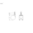 Kółka gumowane CT60-281B do foteli, miękkie, 5 szt., 60 mm, trzpień 11 mm