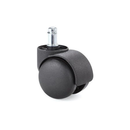 Kółka nylonowe CT-01 do foteli, twarde, 5 szt., 50 mm, trzpień 11 mm