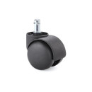 Kółka nylonowe CT-01 do foteli, twarde, 5 szt., 50 mm, trzpień 11 mm