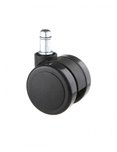 Kółka nylonowe CT50-231 do foteli, twarde, 5 szt., 50 mm, trzpień 11 mm - 1
