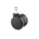 Kółka nylonowe CT50-231 do foteli, twarde, 5 szt., 50 mm, trzpień 11 mm