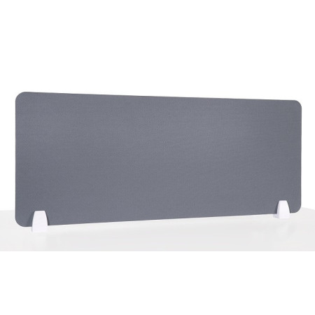 Przegroda biurkowa SCREEN 100X40, tapicerowana, 2 uchwyty - Kolor: Biały