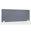 Przegroda biurkowa SCREEN 100X40, tapicerowana, 2 uchwyty - Kolor: Biały