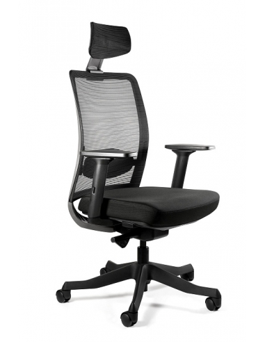 Fotel ergonomiczny ANGGUN z mechanizmem SYNCHRON – stelaż biały lub czarny