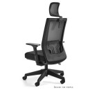 Fotel ergonomiczny NEZ – siatka, mechanizm MULTIBLOCK, udźwig 130 kg