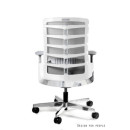 Fotel SPINELLY M – mechanizm samoważący Synchro - Kolor Obicia: BL418 Black (Czarny) - Kolor Stelaża: Biały - Rodzaj Obicia: Tkanina BL