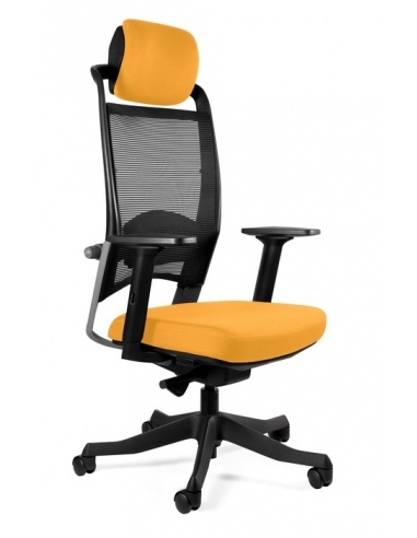 Fotel ergonomiczny FULKRUM — mechanizm SYNCHRON, podłokietniki regulowane, 130 kg 
