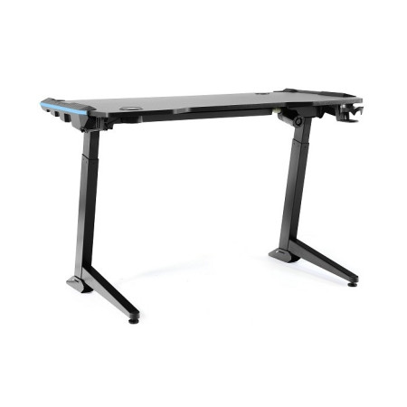 Biurko gamingowe elektryczne V-GAME — regulacja wysokości, RGB, 1220 mm