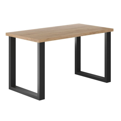 Stół prostokątny NST002 128x67 cm - Kolor: Craft - Czarny