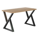 Stół prostokątny NST003 128x67 cm - Kolor: Craft - Czarny