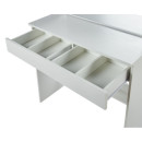 NKT004 toaletka z lustrem i oświetleniem LED 80×40×140 cm - Kolor: Biały